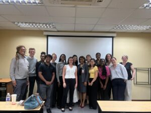 A group photo with Kendrah's study abroad cohort.