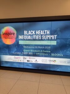 Black Health Inequities Summit Slide photo.