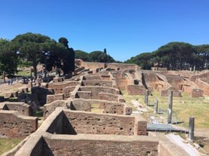 Roman remains in ostia antica